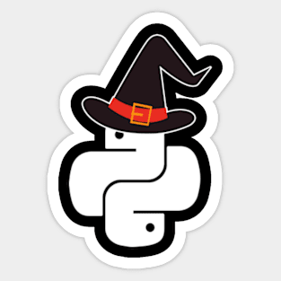 Halloween python wizard Sticker